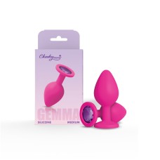 Gemma Purple Gem Pink Silicone Plug - Medium Gemma Purple Gem Pink Silicone Plug - Medium