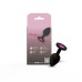 Gemma Pink Gem Black Silicone Plug - Small