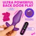 Vibrating Silicone Butt Plug With Digital Remote - Purple