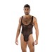 Fierce Deep v Mesh Bodysuit - Os - Black