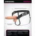 Fantasy X-Tensions Elite 6" Vibrating Hollow Silicone Strap-on - Light