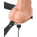 Fantasy X-Tensions Elite 6" Vibrating Hollow Silicone Strap-on - Light