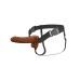 Fantasy X-Tensions Elite 7" Vibrating Hollow Silicone Strap-on - Brown