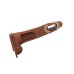Fantasy X-Tensions Elite 8" Vibrating Hollow Silicone Strap-on - Brown