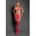 Unmatched Bralette and Harnessed Stocking Skirt - Os - Hot Pink
