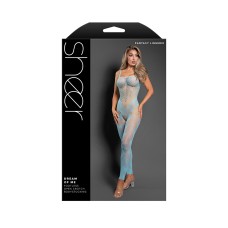 Dream of Me Footless Open Crotch Bodystocking - Os - Light Blue