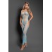 Dream of Me Footless Open Crotch Bodystocking - Os - Light Blue