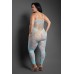 Dream of Me Footless Open Crotch Bodystocking - Queen - Light Blue