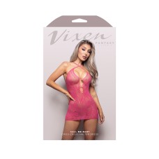 Call Me Baby Criss-Cross Halter Dress - Os - Hot Pink