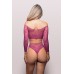 Your Desire Long Sleeve Top and Panty - Os - Magenta