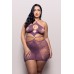 Focus on Me Cut-Out Halter Dress - Queen - Purple Wisteria