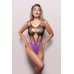 Take Me There Ombre Cut-Out Teddy - Os - Black/purple