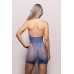 When Stars Align Rhinestone Halter Dress - Os - Blue