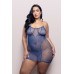 When Stars Align Rhinestone Halter Dress - Queen - Blue