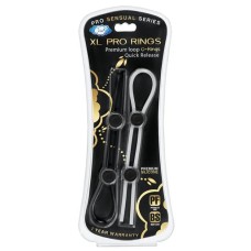 Cloud 9 Pro Sensual XL Cock Ring 2-Pack - Black/white