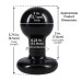 Round Butt Plug Small - Black