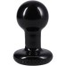 Round Butt Plug Small - Black