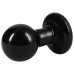 Round Butt Plug Large - Black