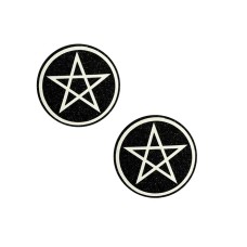 Wicca Black Glitter Nipple Cover Pasties
