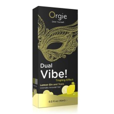 Dual Vibe Gin and Tonic Lemon Kissable Liquid Vibrator 15ml