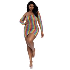Rainbow Mini With Arm Warmers - Qs - Rainbow