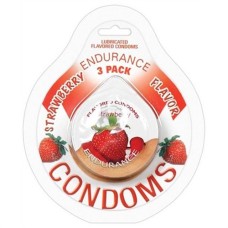 Endurance Condoms - Strawberry - 3 Pack Endurance Condoms - Strawberry - 3 Pack