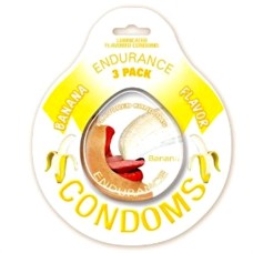 Endurance Condoms - Banana - 3 Pack Endurance Condoms - Banana - 3 Pack
