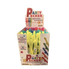 Party Pecker Sipping Straws 5 Assorted Colors 144 Pcs Display Party Pecker Sipping Straws 5 Assorted Colors 144 Pcs Display