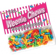 Weenie Chews Multi Flavor Assorted Penis Shaped Candy - 125 Piece Bag