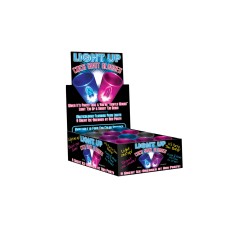 Light Up Cock Shot Glasses 12 Piece P.O.P. Display - Assorted Colors