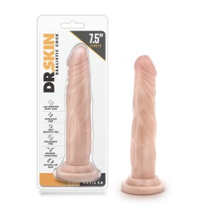 Dr. Skin - Realistic Cock - Basic 7.5 - Beige Dr. Skin - Realistic Cock - Basic 7.5 - Beige