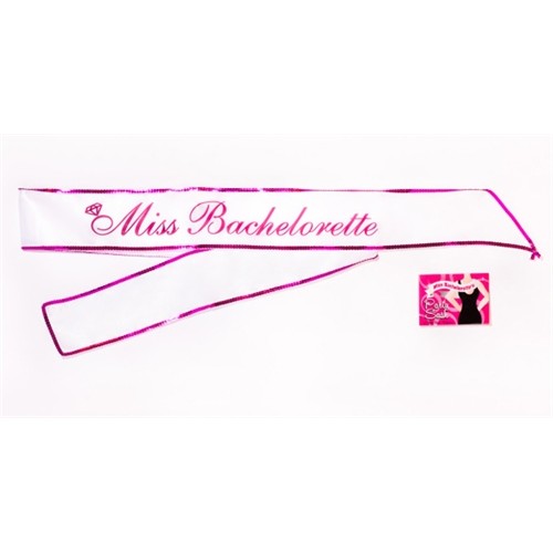 Miss Bachelorette Sash - White Miss Bachelorette Sash - White