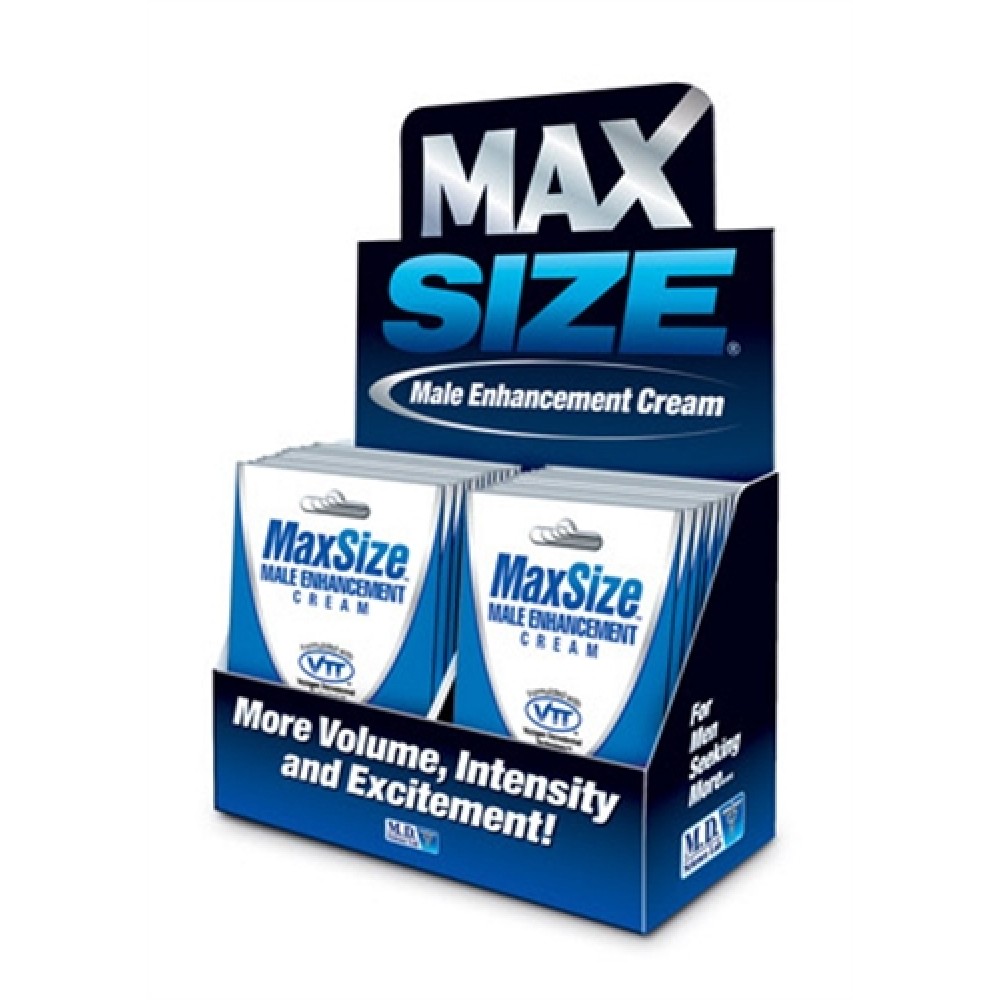 Max Size Gel Topical - 24 Packets Display