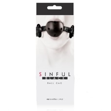 Sinful Ball Gag - Black Sinful Ball Gag - Black
