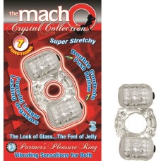 The Macho Crystal Collection Partners Pleasure Ring Clear The Macho Crystal Collection Partners Pleasure Ring Clear