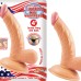 All American Mini Whoppers 4-Inch Curved Dong With Balls - Flesh