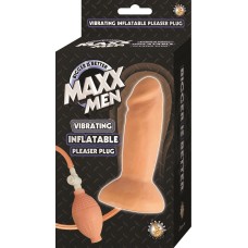 Maxx Men Inflatable Vibrating Pleaser Plug - Flesh