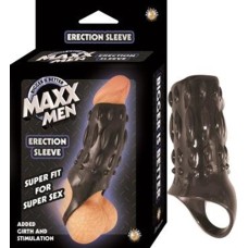 Maxx Men Erection Sleeve - Black Maxx Men Erection Sleeve - Black