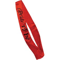 Bride-to-Be Flashing Sash - Red