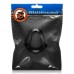 Hung Padded Cockring Oxballs - Black