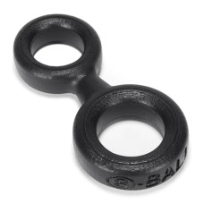 8-Ball Cockring With Attached Ball Ring Oxballs - Black 8-Ball Cockring With Attached Ball Ring Oxballs - Black