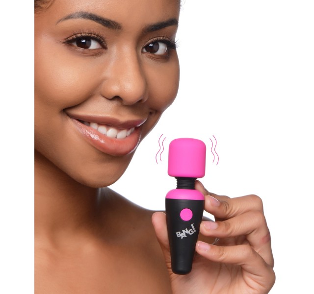 Bang - 10x Vibrating Mini Silicone Wand - Pink